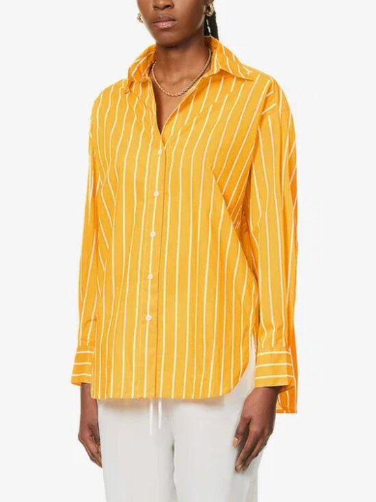 Faithfull the Brand Tops - Faithful The Brand Daija Oversized Striped Cotton Shirt S